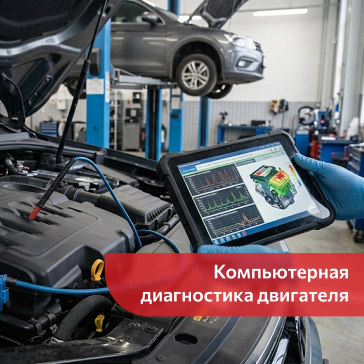 Диагностика двигателей в Сервисном центре АТП КМК - автосервис, шиномонтаж, автомойка  в г. Киров