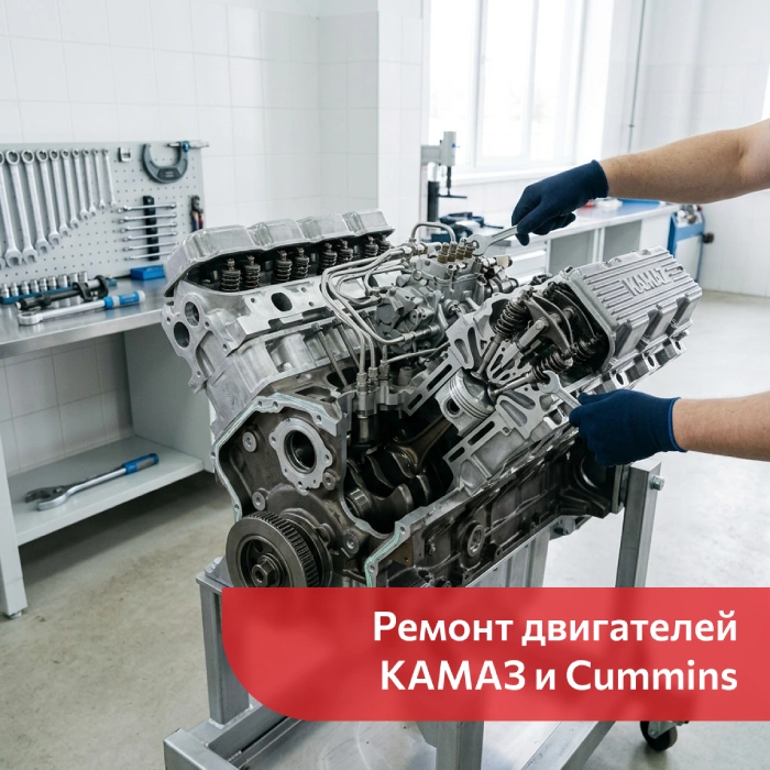 Ремонт двигателей КАМАЗ и Cummins в Кирове в Сервисном центре АТП КМК - автосервис, шиномонтаж, автомойка  в г. Киров